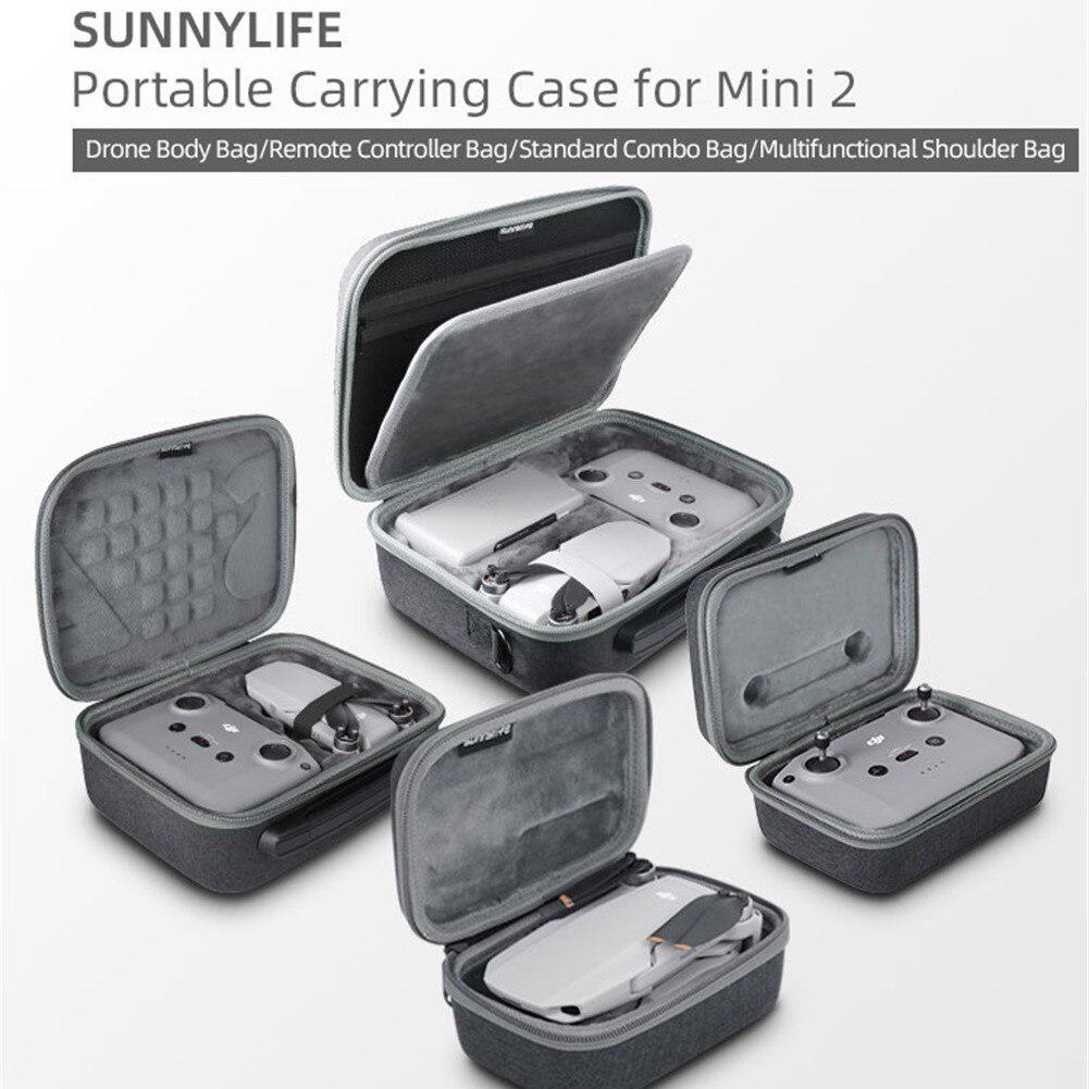 Carrying Case for DJI Mini 2 Portable Storage Protective Bag Handbag Carrying Box Storage Bag Drone Remote Controller Protector