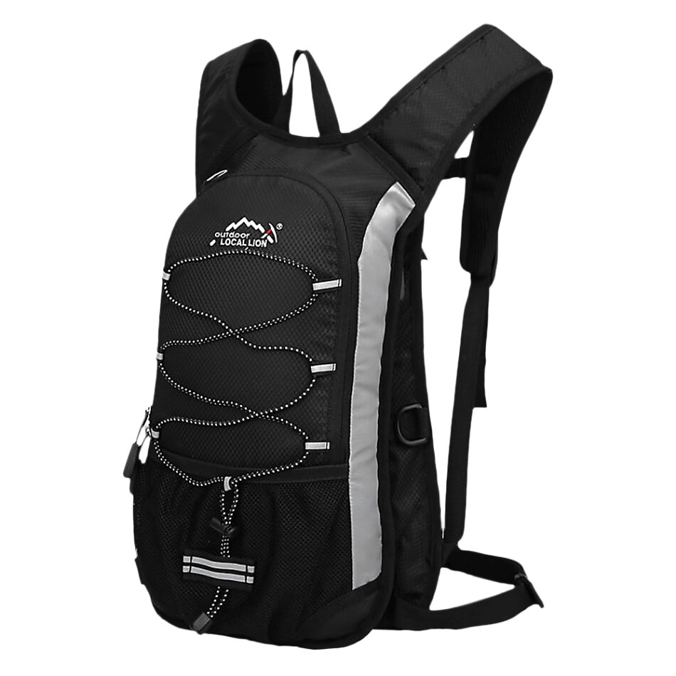 Sports Daypack Cycling Backpack Hydration Backpack 15L Bike Backpack Bag For Outdoor Sports Riding Cycling Equipment: Black