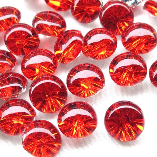 Botones de plástico transparente, Media bola, 13mm, para manualidades de costura, 50 Uds.: 7