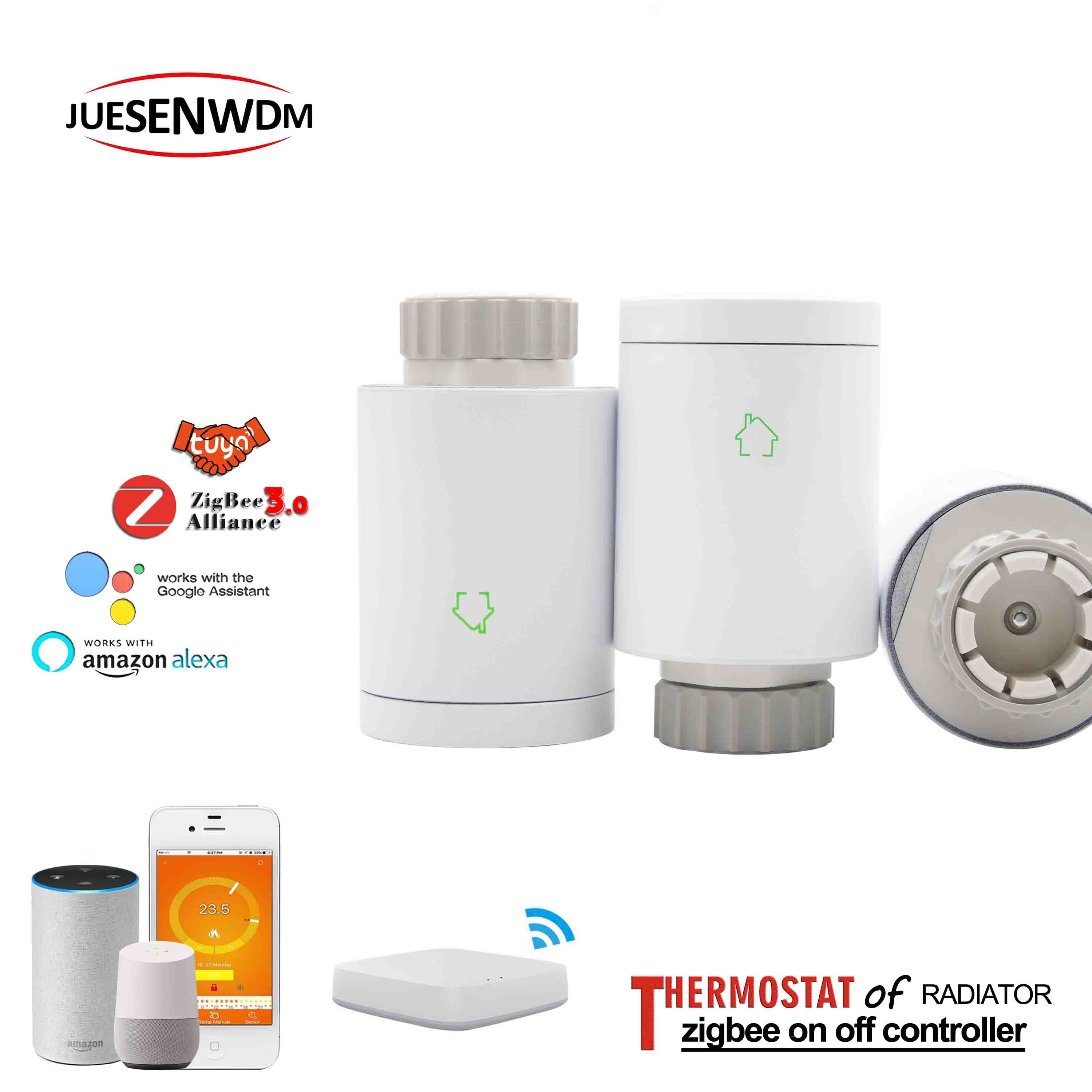 ZigBee Wifi wireless smart programmable radiator heating thermostat for on off controller by smart phone