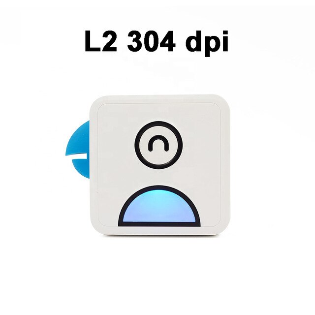 Poooli L1 L2 Pocket Thermal Printer Mini 203DPI 303DPI Bluetooth Phone Printer for Receipt Photos Label Sticker With Free APP: L2  Blue 304PDI