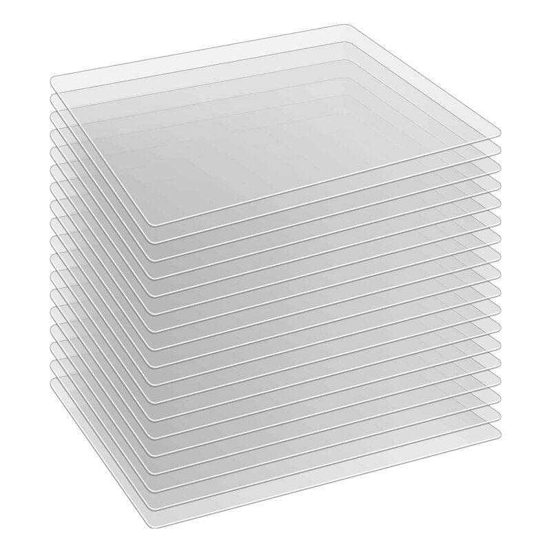 18 st bordsmattor i klar plast, värmebeständiga mattor, mattor  , 15.7 x 11.8 tum