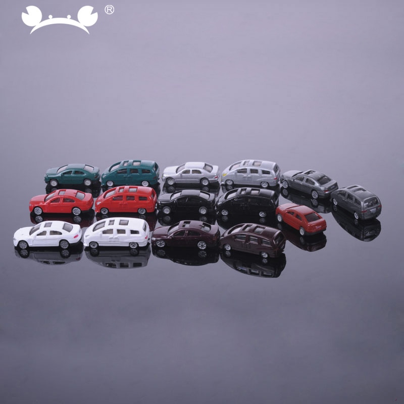 30pcs/lot mixed 1:150 N scale model car railroad model Building Train Layout railway modeling