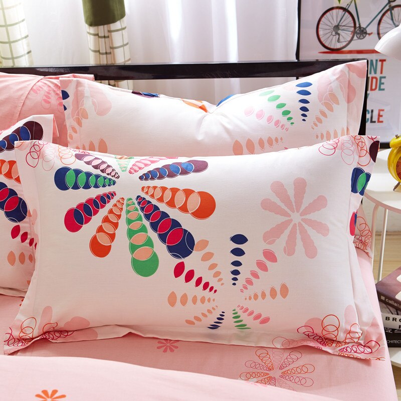 1 pièce 48cm * 74cm taie d'oreiller 100% coton beauté impression florale taie d'oreiller couverture pour chambre à coucher utilisation XF626-9: 5