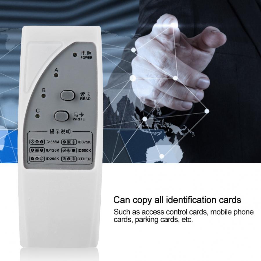 Draagbare smartcard-schrijver ic/id multi-frequentie duplicator nfc rfid tag kopieermachine lezer schrijver voor 125 khz -13.56 mhz