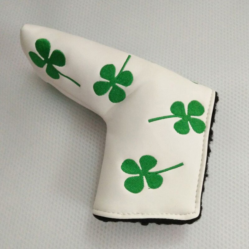 Golf Putter Head Cover Headcover For Odyssey Scotty Cameron Ping Blade Golf Embroidered Four-leaf Clover Club Heads