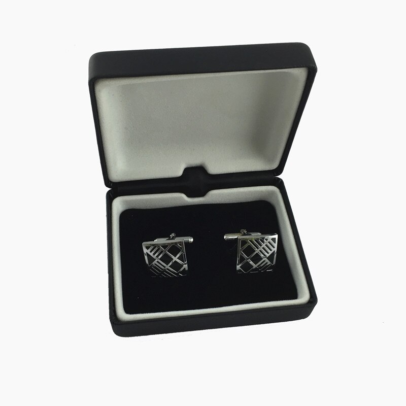 Caja de para gemelos, 1 par, caja de joyería negra, marrón, , cajas de almacenamiento de embalaje, bandeja de exhibición de joyería, contenedor