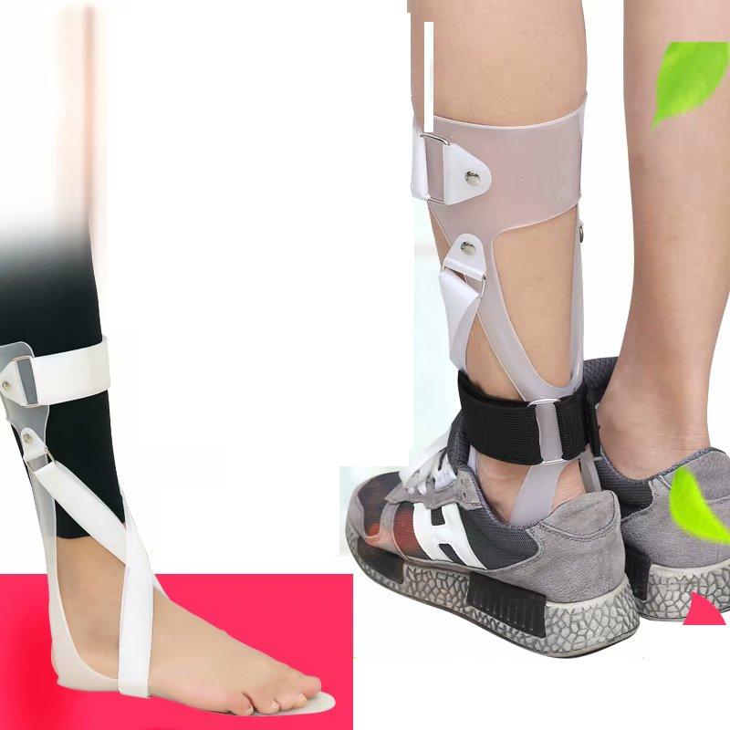 Voet sag orthese corrigerende schoen enkel voet voet valgus voet varus correctie cerebrovasculair accident revalidatie apparatuur