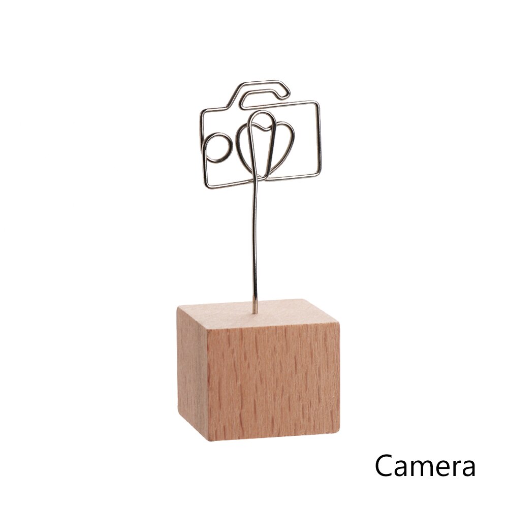 Heart Cat Wooden Photo Clip Memo Name Card Pendant Holder Note Articles Picture Frame Table Number Wedding Photo Holder: 11