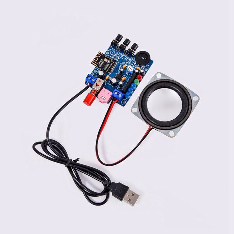 Verbeterde Usb Mini Versterker Elektronische Transparante Stereo Speaker Box Geluid Versterker Diy Kit Voor Arduino