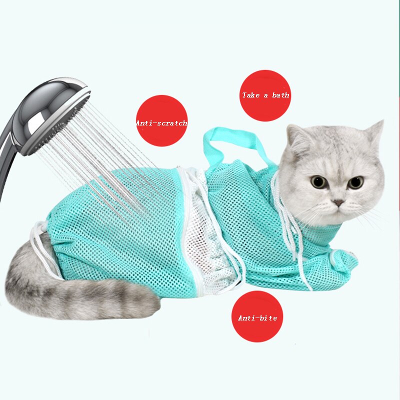 Kat Bad Zak Huisdier Grooming Waszak Huisdier Producten Kleding Kitten Accessoires Schoonmaakproducten Nagelknipper Nemen Bad Verstelbare