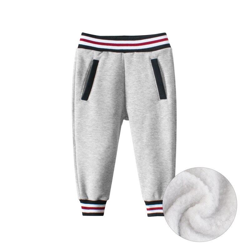 Boys Winter Pants Girls Baby Infant Sports Warm Trousers Kids Thick Pants Children Long Trousers 2-7 Years Kids Toddler Pants: Gray / 3T