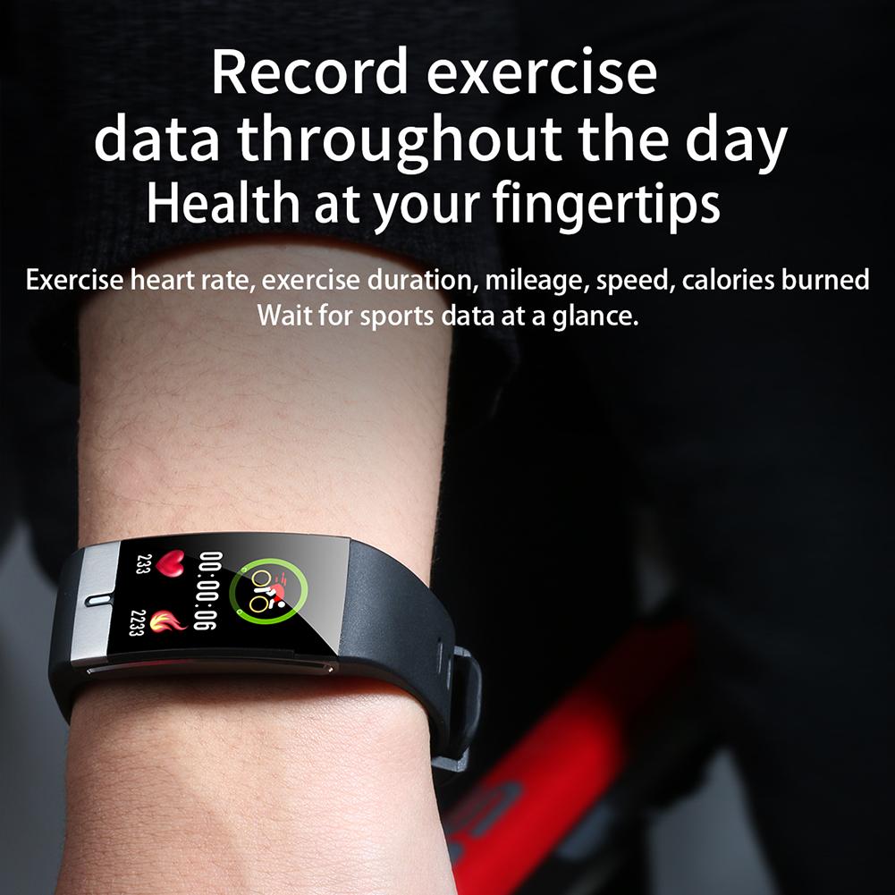 E66 Smart Horloge Mannen Hartslag Horloge Armband Temperatuur Meting Smartwatch Voor Vrouwen Mannen Fitness Tracker