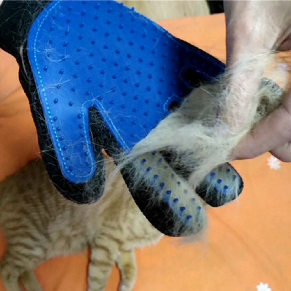 Husdjursvård badhandske för katter borste kam katt hackle husdjursavläkning borsthandske för djur hund husdjurshår handskar för katthund