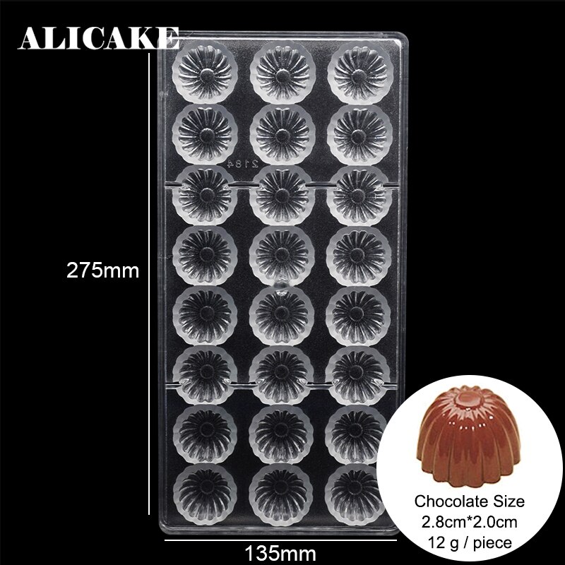 3D Polycarbonaat Chocolade Bar Mallen Plastic Pudding Lade Voor Bakkerij Bakken Gebak Maken Gereedschap Chocolade Vorm Bakvormen Mallen: 24