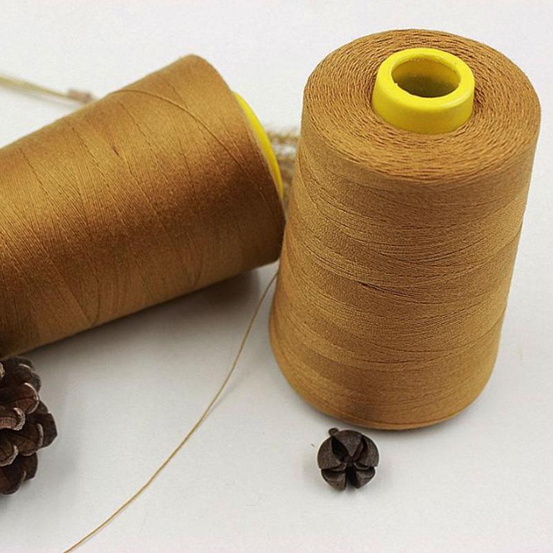 3000 yards jean sytråd tyk polyester tråd guld syning sy knap jeans tilbehør håndværk polstring denim  k0 q 6