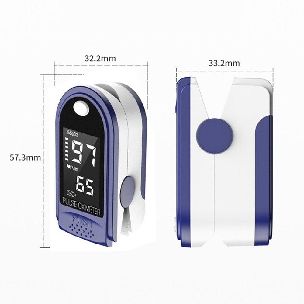 Blood Oxygen Monitor Pulsoxymeter Zuurstofverzadiging Monitor SpO2 Oxymetrie Monitor Oled Oximetry Gezondheidszorg Ox Veilig