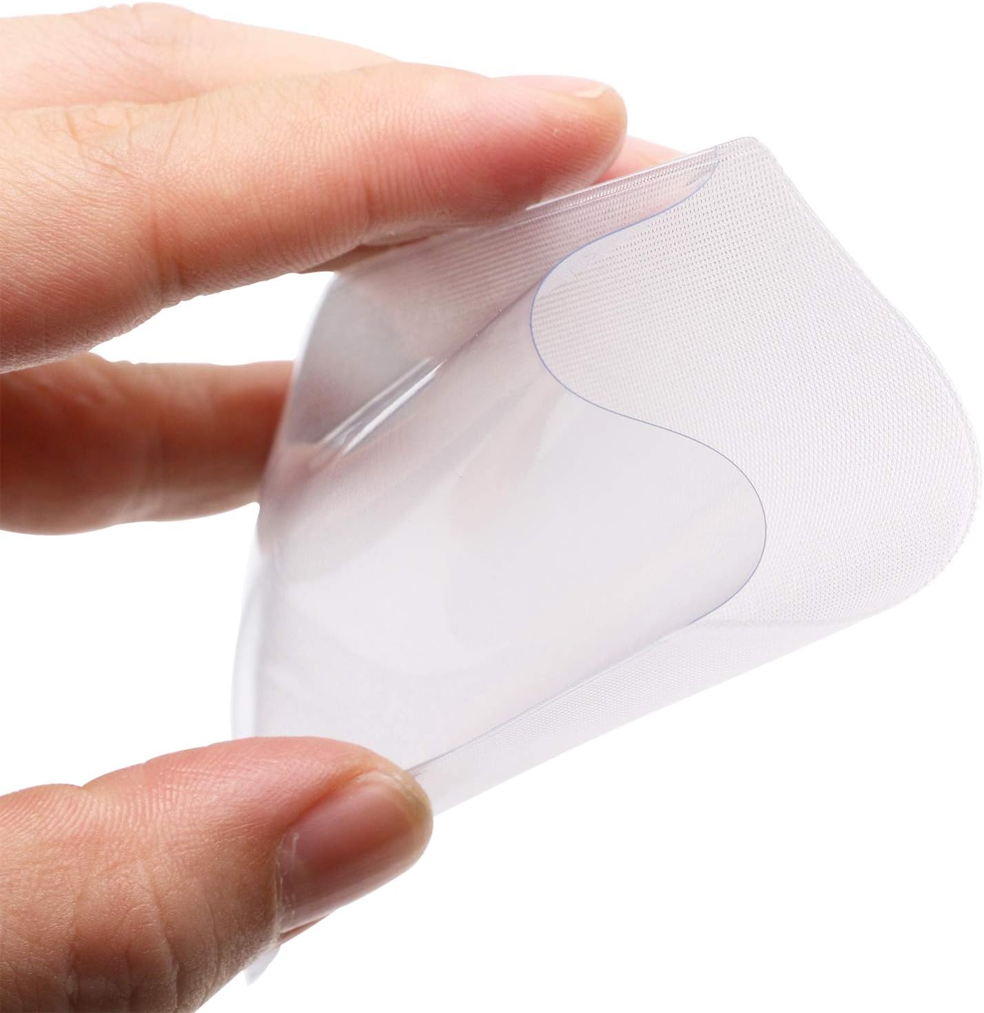 Protector de tarjetas de PVC, cubierta transparente esmerilada para tarjetas de identificación de crédito, soporte antimagnético, contenedor para postales, bolsas de almacenamiento, 1-50 Uds.