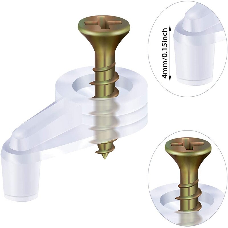 10pcs Glass Door Retainer Clips Plastic Glass Pane... – Grandado