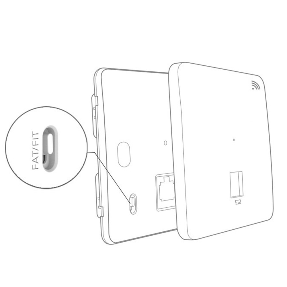 Wireless AP Panel Home Intelligent Wall Embedded Extender Easy Install Indoor PoE Power Supply Access Point 300Mbps