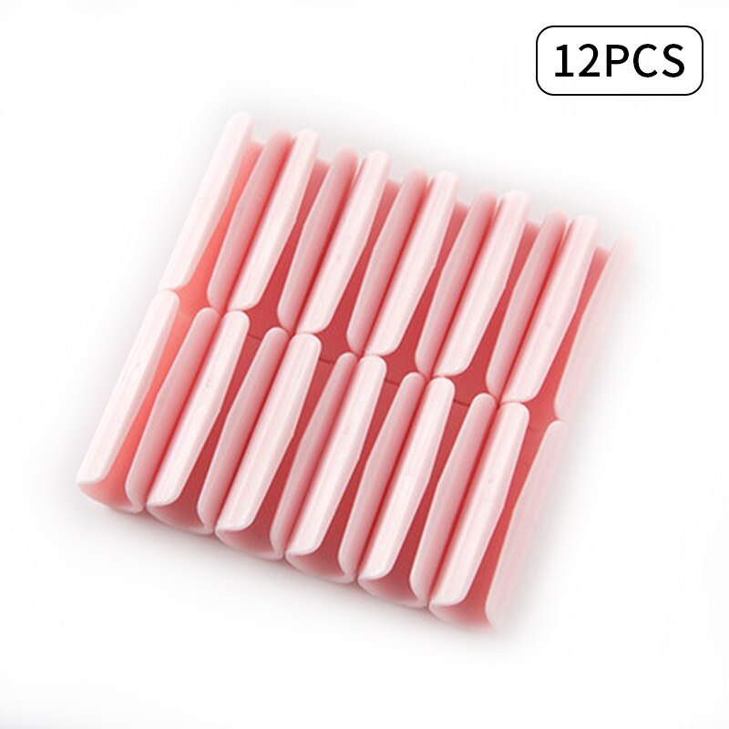 6/12 Stuks Laken Clips Plastic Antislip Klem Quilt Bed Cover Grijpers Fasteners Matras Houder Voor Lakens thuis: Pink 12pc