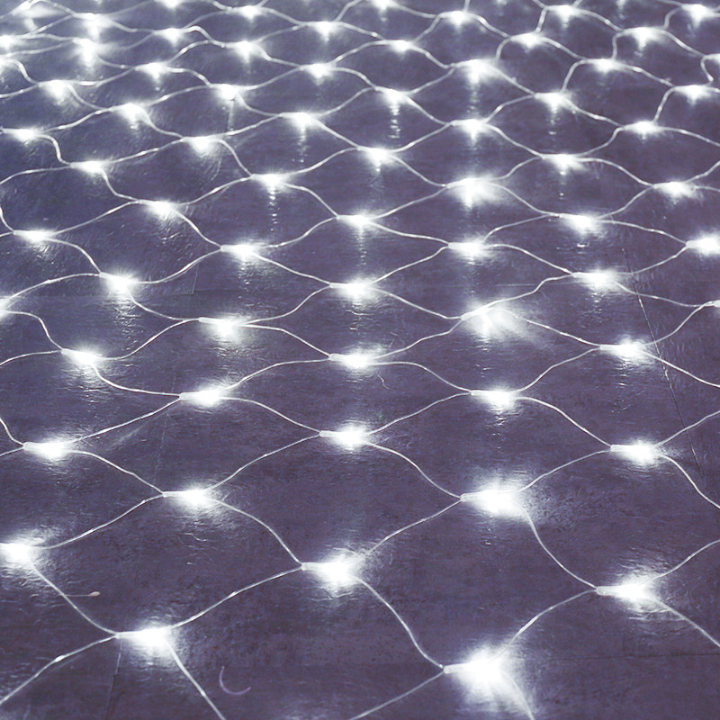 Led netting lyslenke 1.5*1.5m 3*2m 6*4m utendørs vanntett gardin lyslenke julegirlander bryllupsfest vindusdekor: Foranderlig / 0.5w