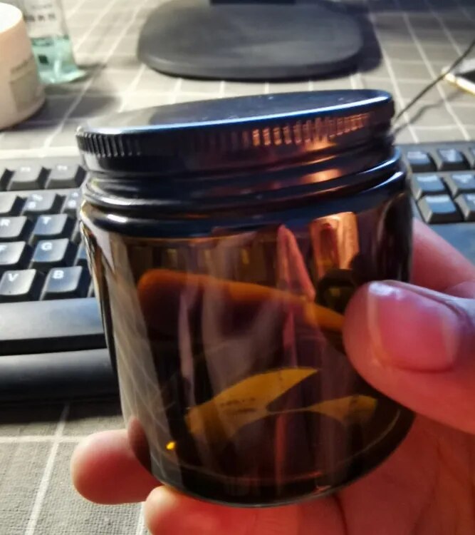 6 szt. Szklanych Słoików na Świece z Pokrywką Hurtowo Puste Pojemniki 100/250ml robić Samodzielnego Wyrobu Świec Zapachowych: Jasno szary