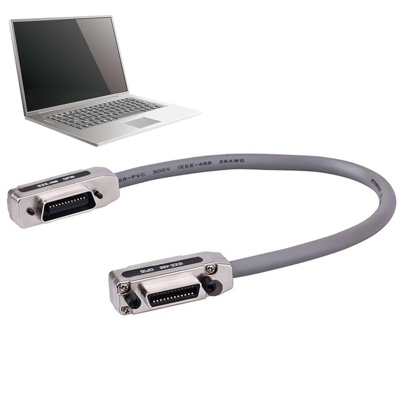 1M/1.5M/2M Ieee-488 GPIB Wire Ie488 Data Cable GBI[ Cable Head PIC Industrial Control Board Communication Cable With Metal Hood