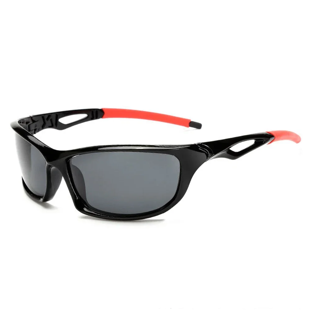 2025 Gepolariseerde Zonnebril Mannen Vierkante Sport Zonnebril voor Mannen Rijden Vissen Zwart Frame Goggle UV400