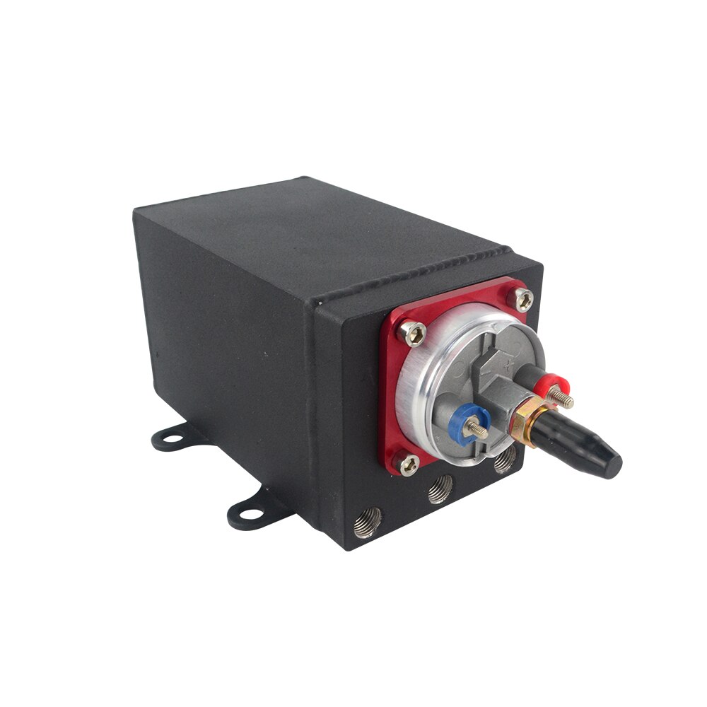 Single Fuel Pump Surge Tank Oil Catch Can Compatible with 044 Fuel Pump or 380 LPH Black PQY Fuel Pump With Different Fittings
