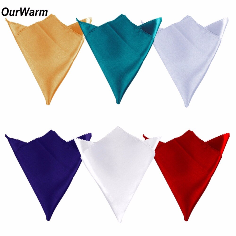 Ourwarm 10 stk bryllup servietter 30 cmx 30cm sateng lommetørkle klut servietter bryllup bord dekorasjon hjem tekstiler