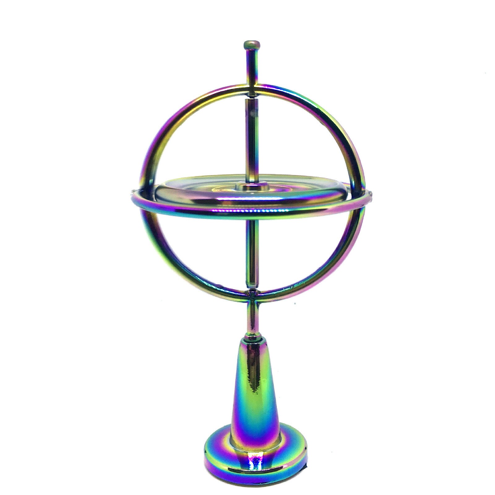 40 # Educatief Metalen Vinger Gyroscoop Gyro Top Druk Verlichten Speelgoed Voor Kinderen Kinderen Speelgoed Kinderen Handgemaakte Spelen Speelgoed: A