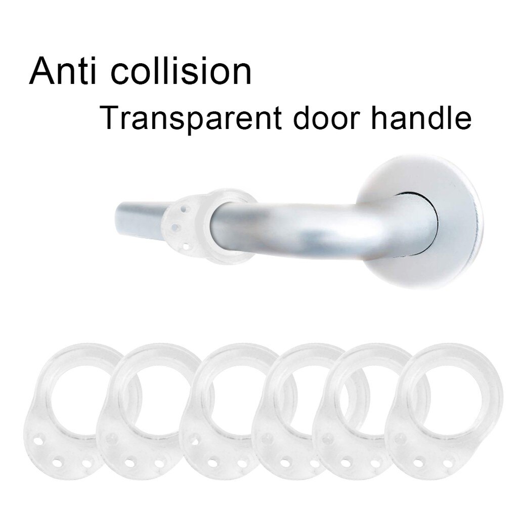 Transparent Doorknob Lock Handle Buffer - Doorknob Buffer To Protect Walls Doorknob Lock And Furniture Stoppers Crash Pad
