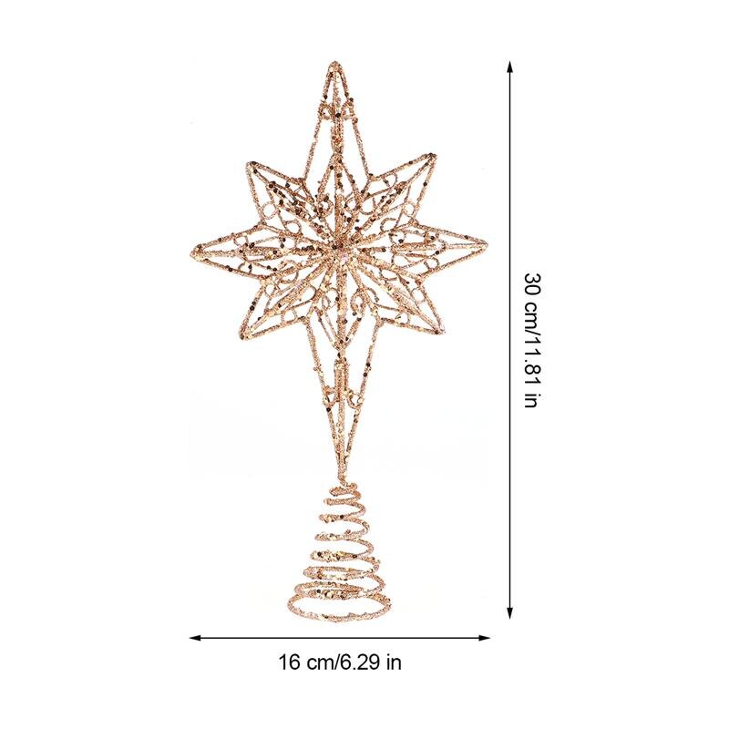 Anijs Ster Tree Topper Star Kerstvakantie Boom Topper Iron Star Festival Treetop Decor Voor Thuis Xmas Party Supplies