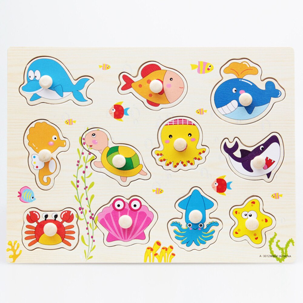 30cm Kid Early Educational Toys Baby Hand Grasp Wooden Puzzle Toy Alphabet And Digit Learning Education Child Wood Toy: 12
