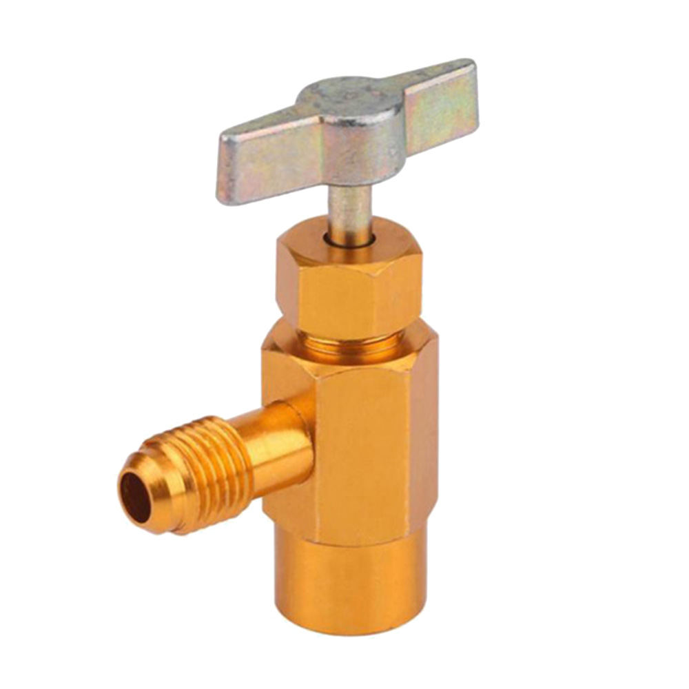 Air Conditioner Refrigerant Bottle Opener Dispensing 1/4" Thread Valve Thread