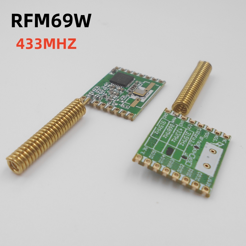 Mit Antenne RFM69W 433/868/915 MHz Lora-Modul FSK-Transceiver-Modul 13 dBm Frequenz: Lila