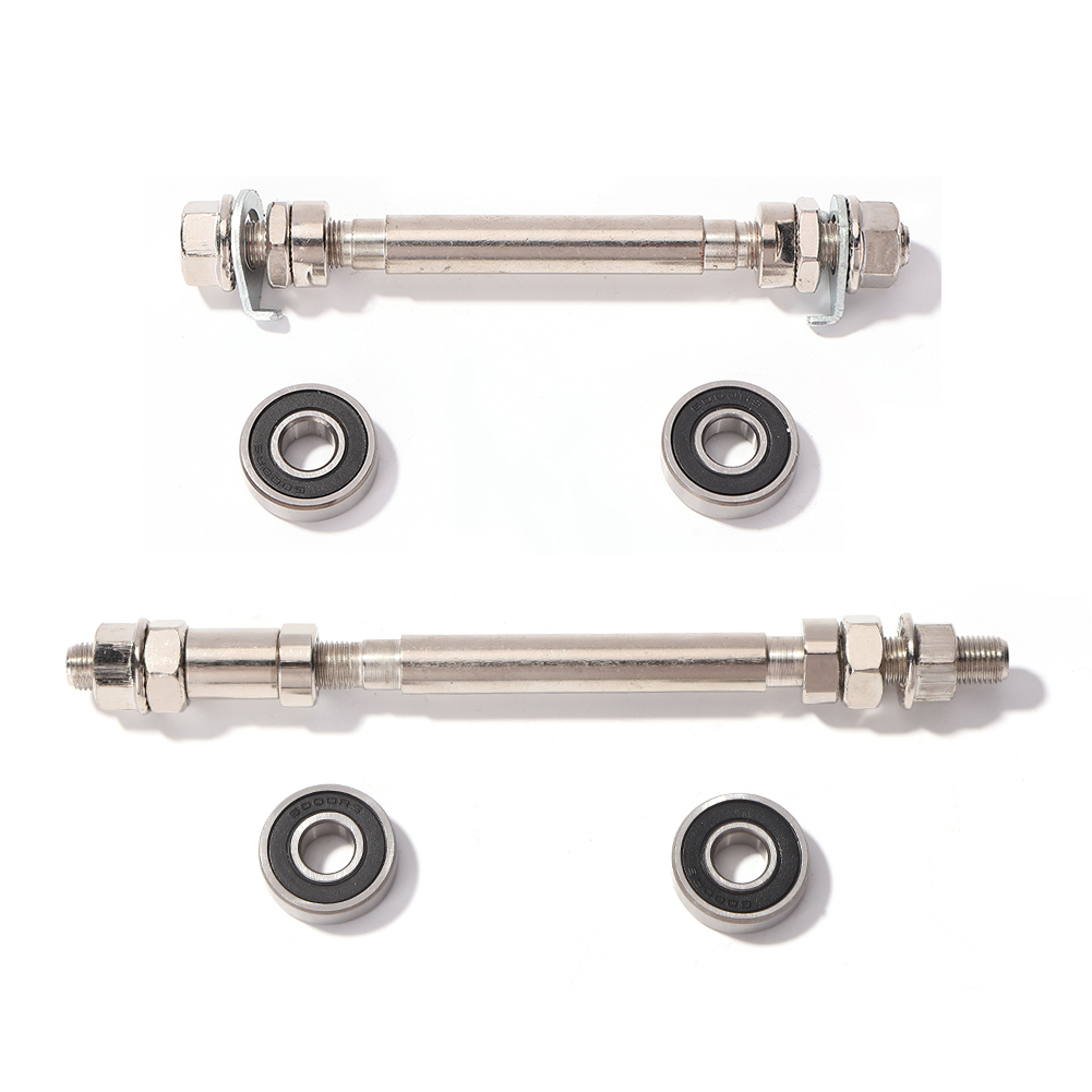 Bike Front Rear Wheel Hub Axle with 2 Bearings Bicycle Spindle Shift Shaft Lever