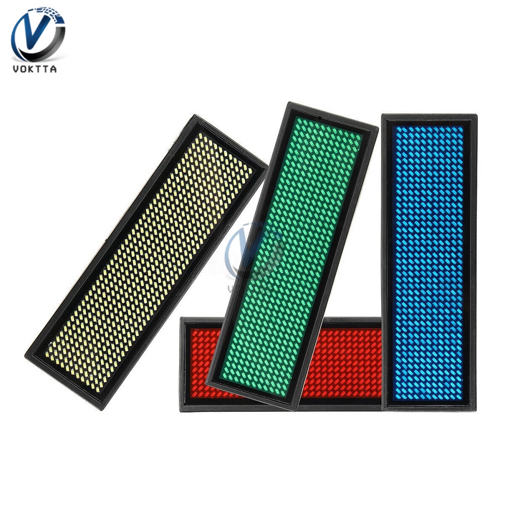 Mini LED Digital Display Rechargeable Programmable Name Badge 15 Display Languages Durable Scrolling Led Tag Sign Badge Module