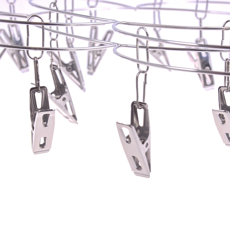 aluminium kleshenger rustfritt stål firkantet metalltråd klips stativ metall sokk undertøy klesklips utendørs lufttørker