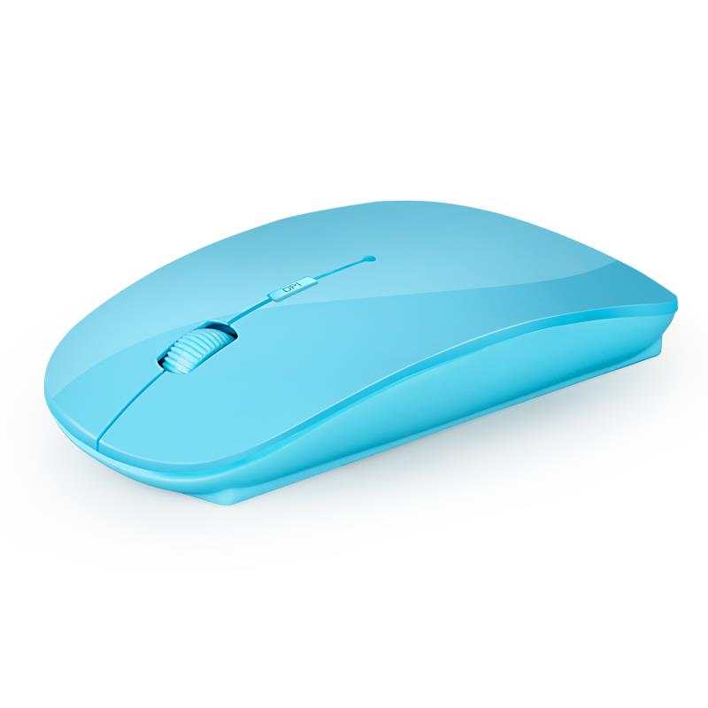 1600 DPI USB Optical Wireless Computer Mouse 2.4G Receiver Super Slim Mouse For PC Laptop: Blue