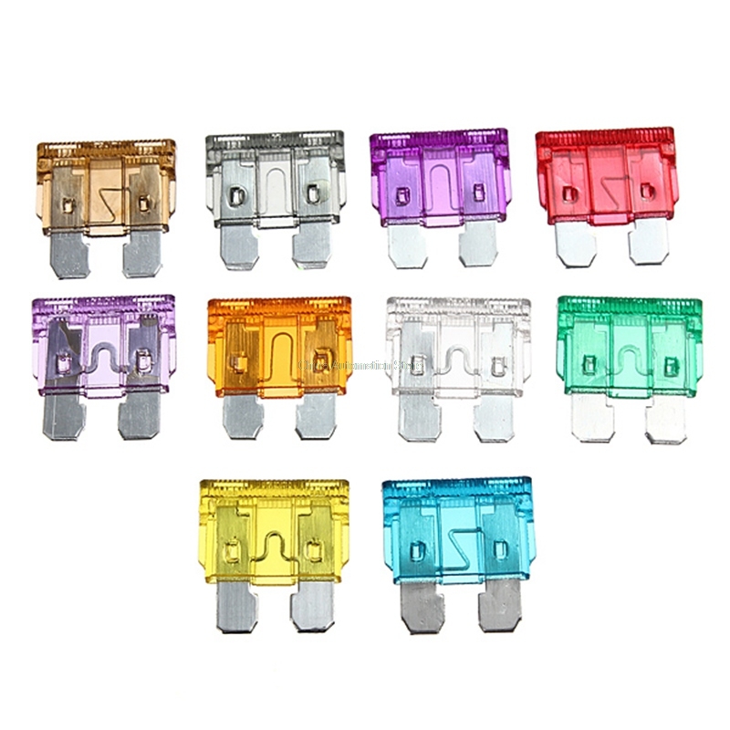 100 pcs Auto Automotive Auto Boot Truck Blade Fuse Box Assortiment 5A 7.5A 10A 15A 20A 25A 30A 35A 40A 50A