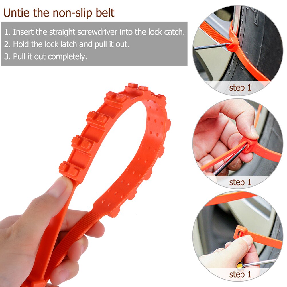 5 piezas de Nylon Flexible coche Anti-deslizamiento cadenas de neumáticos de automóvil barro los neumáticos de nieve antideslizante kit de cadena de neumáticos de cadenas de nieve