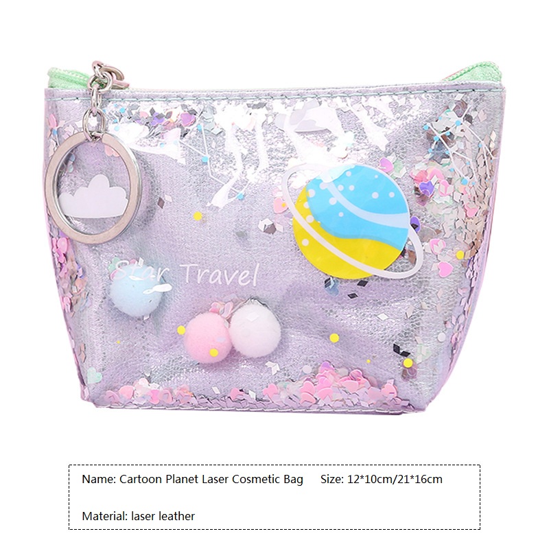 Miyahouse Quicksand maquillage sac Laser Sequin femmes fermeture éclair cosmétique organisateur stockage voyage Portable beauté lavage pochette étui sac