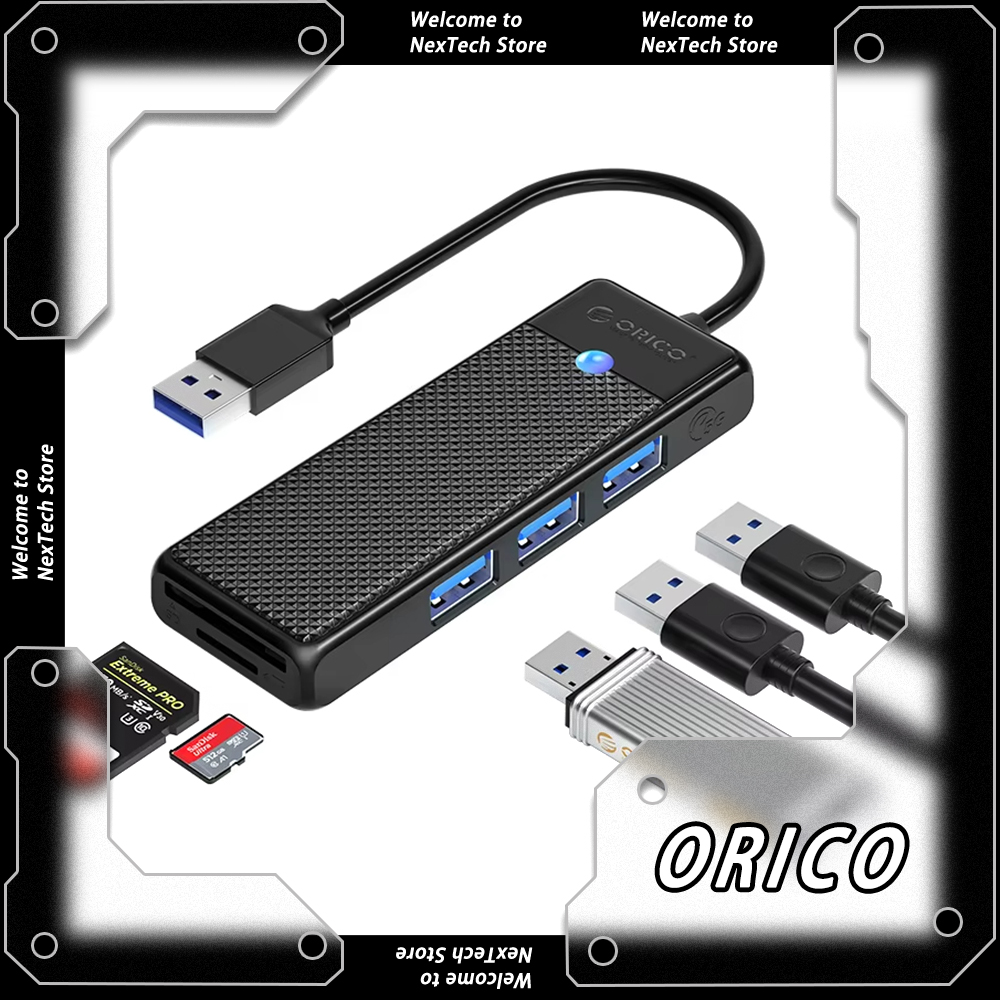 ORICO USB 3.0 HUB USB HUB Type C HUB 4-Port Splitter Adapter Expansion Dock Ultra-Slim OTG Adapter Laptop Accessories Computer