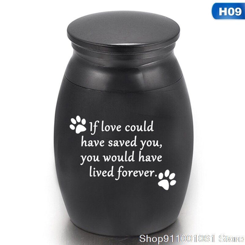 A Pets Keepsake Casket Columbarium Pets Memorials Mini Size Letter Black Pets Dog Cat Bird Mouse Cremation Ashes
