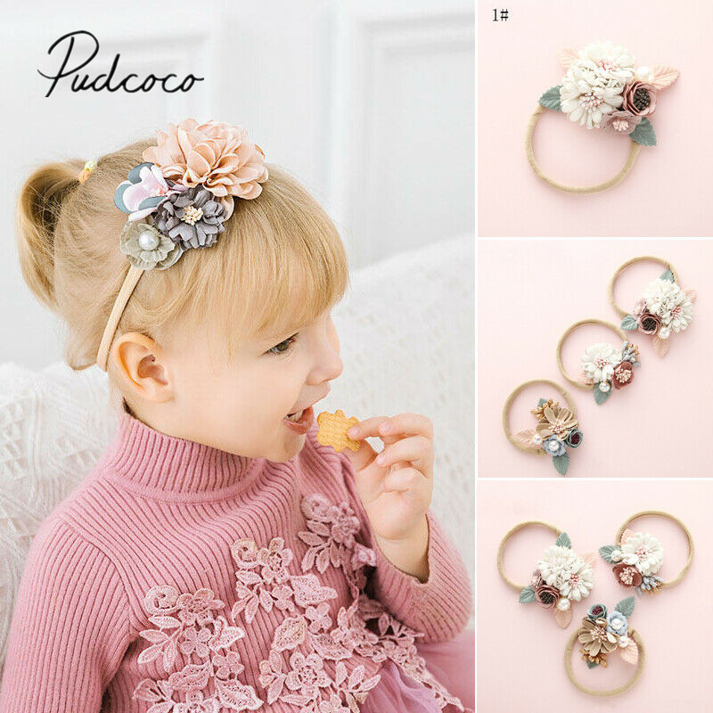 Baby Zubehör Kleinkind freundlicher Mädchen Baby Kleinkind Prinzessin Blume Stirnband Haarband Headwear Neue Partei Foto Requisiten