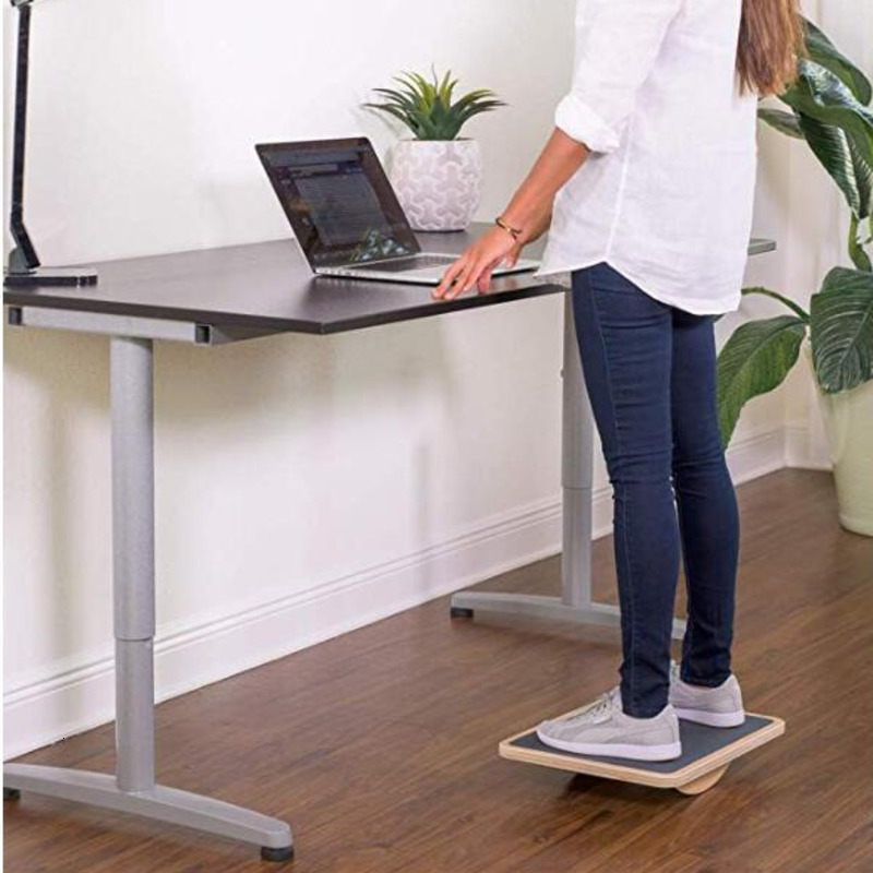 Planche d&#39;équilibre en bois de Yoga, équipement d&#39;entraînement de stabilité des Muscles des jambes et de la taille, antidérapant, M2101