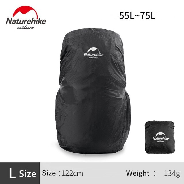 Naturehike Outdoor Camping Rugzak Waterdichte Hoes Nylon Wandelen Rugzak Regenhoes Stofdicht Fietsen Rugzak Pack Cover: 55L- 75L