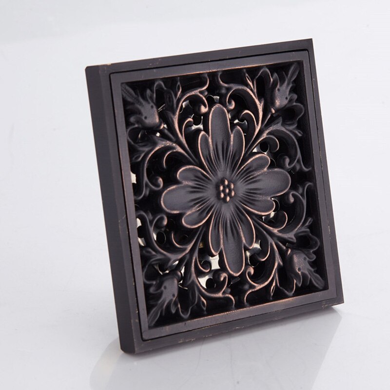 Alla koppar golvavlopp multi-stil europeisk svart forntida deodorant golvavlopp high-end golvavlopp: A